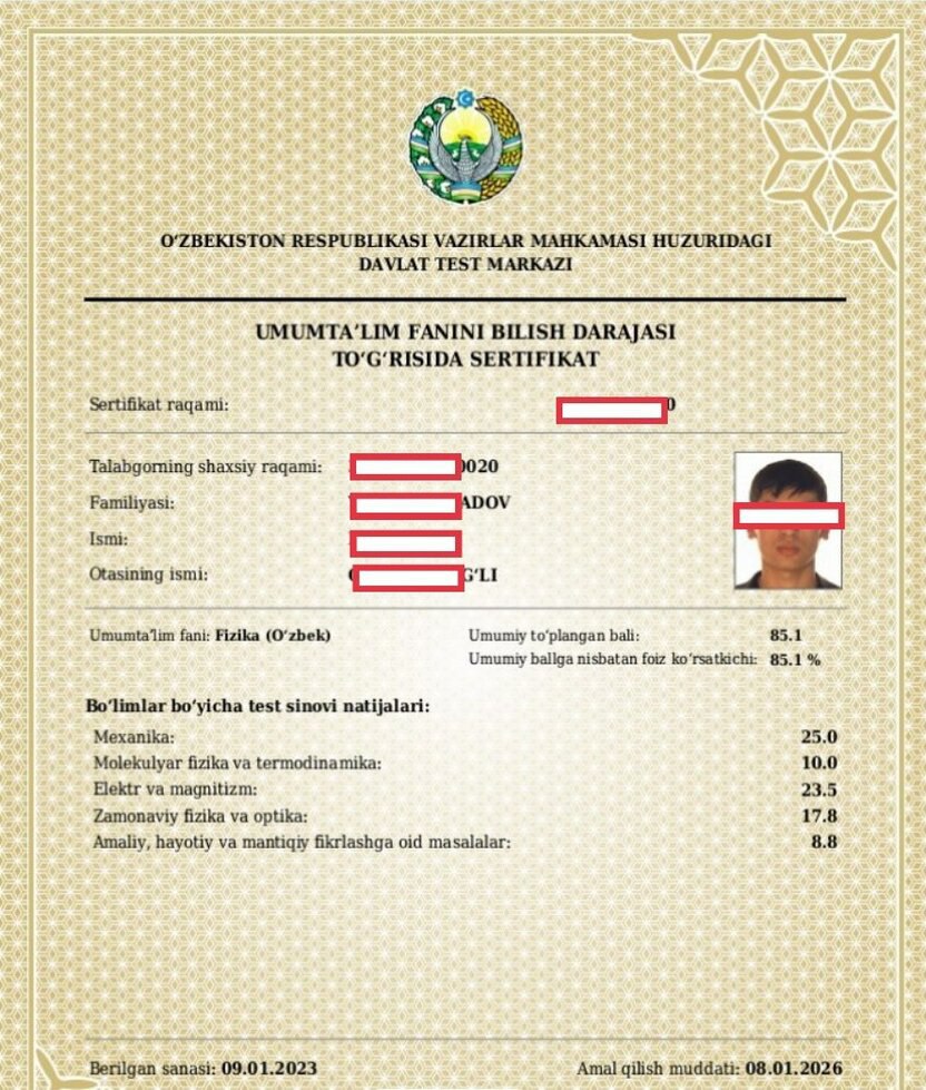 Milliy yoki xorijiy sertifikatga ega bo‘lish malaka oshirishda qanday ustuvorlik beradi?