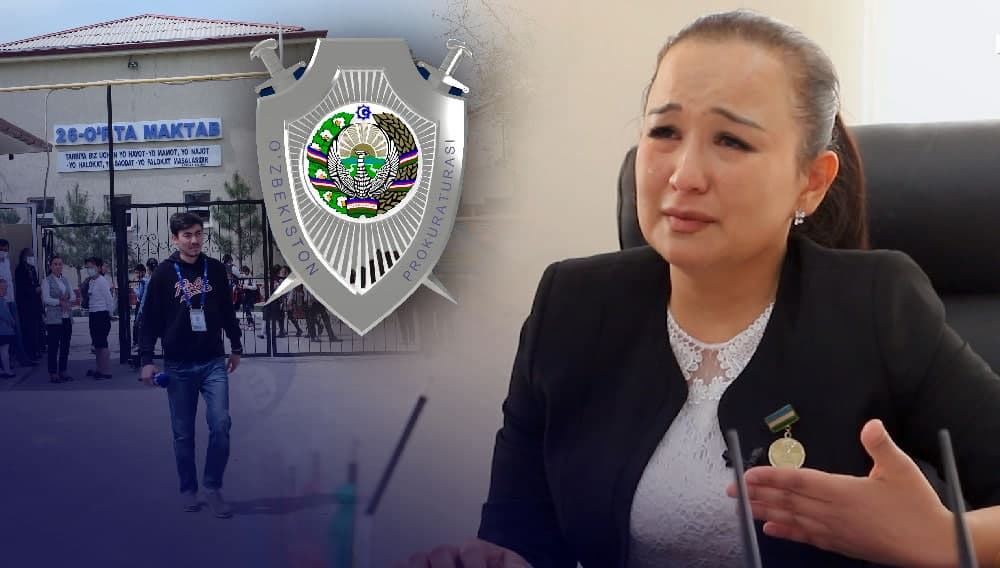 Бош прокуратура Тошкент туманидаги мактаб директори устидан очилган жиноят ишини назоратга олди