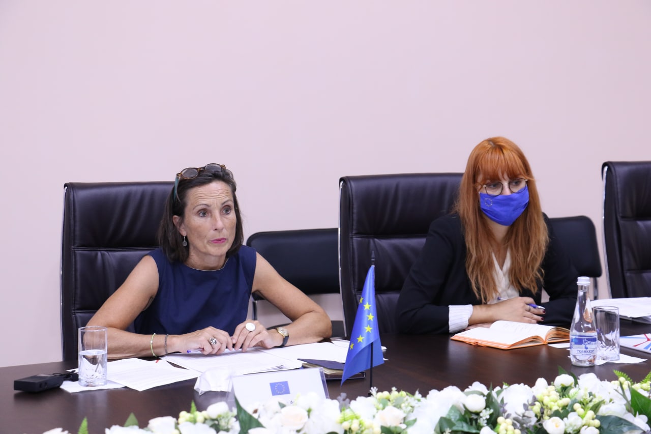 A meeting takes place with the head of the European Union delegation