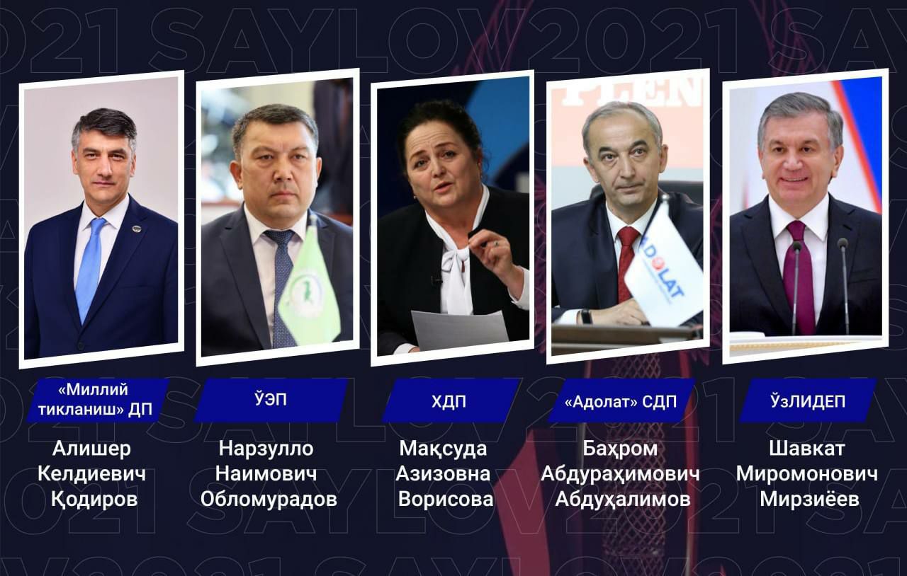 Ўзбекистон президентлигига барча номзодлар