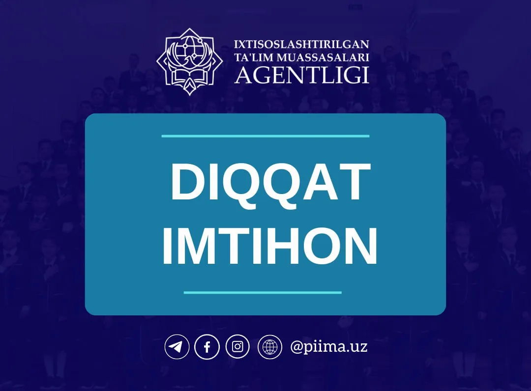 Prezident maktablariga kirish imtihonlari sanasi ma'lum bo'ldi