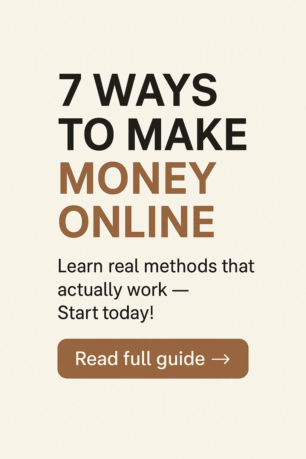 7 Ways to Make Money Online (That Actually Work)